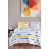 Eponj Home Kapitone Yatak Örtüsü Seti Çift Kişilik Funny Lila Lila