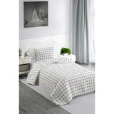 Eponj Home Kapitone Yatak Örtüsü Seti Tek Kişilik 160X220CM - Siyah - 160 x 220 cm