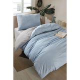 Eponj Home Nevresim Takımı Tek Kişilik Solid A.Mavi-Gri - A.Mavi - Gri - 160 x 220 cm