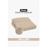 Eponj Home Penye Lastikli Çarşaf Çift Kişilik 160x200cm Pamuklu Jersey