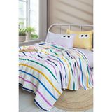 Eponj Home Pike Seti Baskılı Çift Kişilik Funny Sarı-Lila - Sarı - Lila - 200 x 235 cm