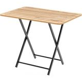 Eportatif 4 Kişilik Katlanır Bahçe Masası 55X90 MDF Malzeme Modern Tasarım Çam Rengi 1424