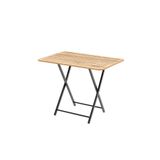Eportatif Katlanır 4 Kişilik Bahçe Masası Bistro Masa 55x90 Çam 1424