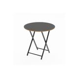Eportatif Katlanır 4 Kişilik Yuvarlak Bahçe Masası Bistro Masa 70X70 Füme 1508