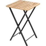 Eportatif Katlanır Bahçe Masası 1395 MDF Modern Tasarım 50 cm x 50 cm Çam Renkli Kullanışlı