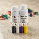 Epoxar 750G Şeffaf Epoksi Reçine Kit + 4'lü Renkli Pigment Boya Avantaj Paketi(Beyaz,siyah,menekşe,sarı)80 ml