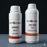 Epoxar Şeffaf Epoksi Reçine 1.50 kg | 2:1 Profesyonel Set | UV Dayanımlı Sararmaz | Masa Takı Hobi Zemin İçin