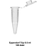 Eppendorf Tüp 0.5 ml - 100 Adet