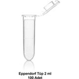 Eppendorf Tüp 2 ml - 100 Adet