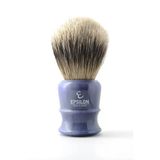 Epsilon Tıraş Fırçası Porsuk Kılı Ucu Gümüş Mavisi 55/26 Mm, Standart, Único