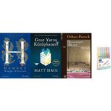 Epsilon Yayınevi Hamnet + Gece Yarısı Kütüphanesi + Masumiyet Müzesi 3 Kitap Set Kalem Set Hd