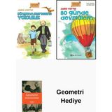 Epsilon Yayınevi Jules Verne 2 Kitap Seti + Geometri Hediye