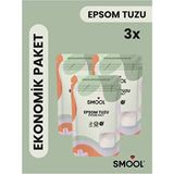 Epsom Tuzu X3 (1000 Grx3) , Ingiliz Tuzu, Magnezyum Sülfat, Katkısız, Doğal 3 kg