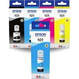 Epson 101 Ecotank L4260 Orjinal 4 Renk Mürekkep Takımı+ 1 Mavi Hediye 101 112 1- X1 103 664 673 112 - Açık Siyah