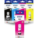 Epson 101 Ecotank L6260 Orjinal Mürekkep kartuş Takımı BK127ML. Cym 70ML. + 1 Kırmızı