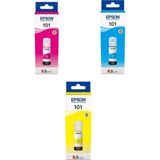 Epson 101 Ecotank L6290 Orjinal (Sarı Mavi Kırmızı) Mürekkep Takımı 101 192 1- X1 103 664 673 112