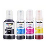 EPSON 101 ECOTANK PHOTOINK 4 RENK SET MÜREKKEP L6290 L6270 L6260 L4266 L4260 L6276 L6190 L6170 L6160 L4160 L4150 L14150