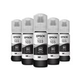 Epson 103 C13T00S14A L3266 Beşli Siyah Mürekkep Kartuş Seti