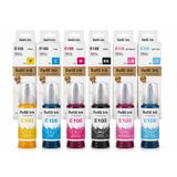 Epson 108 Uyumlu Muadil Mürekkep Seti 6 Renk 70ml (L8080/L8100/L18050) | L8050/L8100/L18050, C/M/Y/BK/LC/LM, Tıkanma Yapmaz, Kolay Dolum Ağzı, Yüksek Verimli