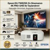 Epson 2800 Lümen Android 4K Projeksiyon Cihazı - Beyaz