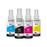 Epson 664 C13T664 L3050 4 Renk Şişe Mürekkep Takımı