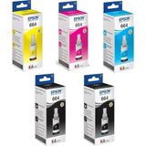 Epson 664 C13T66424A Siyah Mürekkep Seti 4 Renk Orijinal Kartuş Standart Kapasite Uyumlu Modeller - PRO Set - 4 Renk