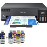 Epson A3 4 Renkli Inktec Süblimasyon Mürekkepli Yazıcı - Siyah