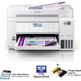 Epson Çok Fonksiyonlu Renkli Tanklı Wi-Fi Yazıcı Çift Yönlü Baskı Tarama Adf Özellikli Ethernet USB Bağlantılı Renkli LCD Ekranlı Akıllı Tank Yazıcı - Beyaz