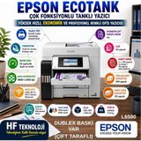 Epson Dublex Baskı ile Ecotank Wi-Fi + Tarayıcı + Fotokopi Renkli Çok Fonksiyonlu Tanklı Mürekkep Püskürtmeli Yazıcı - Beyaz