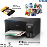 Epson Ecotank Kablosuz Renkli Tanklı Yazıcı Fotokopi Tarayıcı Özellikli Wi-Fi Direct Destekli Düşük Maliyetli Mürekkep Tankı Teknolojili Akıllı Yazıcı - Siyah