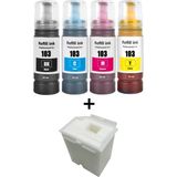 Epson Ecotank L1250, L3110 Yazıcı Uyumlu 4 Renk 103 Muadil Mürekkep Seti (Uyumlu Atık Kutusu Hediyeli) - Renkli