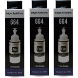 Epson Ecotank L3070 Uyumlu Siyah Muadil Mürekkep 3X70 ml (Toplam 210 Ml) - --