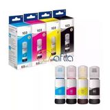 Epson Ecotank L3210 Yazıcı+Tarayıcı+Fotokopi Tanklı Yazıcı İçin Mürekkep (Muadil) 4'Lü Set