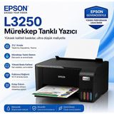 Epson Ecotank L3250 Wi-Fi Çok Fonksiyonlu Tanklı Yazıcı, Tarayıcı, Fotokopi - Siyah