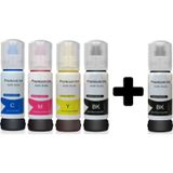 Epson Ecotank L3252 101 103 Uyumlu Mürekkep Seti 5x70ml + Extra Siyah