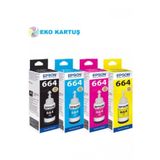 Epson Ecotank L386 (t664) Takım Mürekkep Uyumlu
