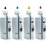 Epson EcoTank L4266 ,L6160,L6170,L6190 Yazıcılarla Uyumlu 1 Litrelik 4 Renk Universal Muadil Mürekkep Seti 103/101 Uyumlu - Sarı - Mavi - Siyah - Kırmızı