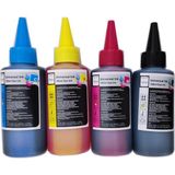 Epson ile Uyumlu Ecotank L3050 Mürekkep 4 Renk Takım Muadil 100ML - 000-Siyah