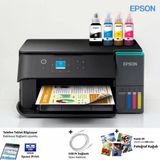 Epson Kablosuz Renkli Tanklı Yazıcı Dubleks Baskı Fotokopi Tarayıcı Özellikli Wi-Fi Direct Destekli Düşük Maliyetli Mürekkep Tankı Teknolojili Renkli Lcd Ek