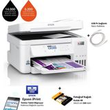 Epson Kablosuz Renkli Tanklı Yazıcı Dubleks Baskı ve Tarama Otomatik Belge Besleyici Wi-Fi Direct Ethernet Airprint Destekli Yüksek Hızlı Ekonomik Yazıcı - Beyaz