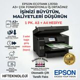 Epson L15150 Ecotank Tarayıcı + Fotokopi + Faks Çok Fonksiyonlu Tanklı Mürekkep Püskürtmeli Yazıcı +( 1 Er Pk. A3+A4 Hediye)-L15150