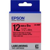 Epson LK-4RBP Siyah-Kırmızı 12 mm 9 m Etiket