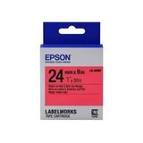 Epson LK-6RBP Kırmızı Üzerine Siyah Etiket