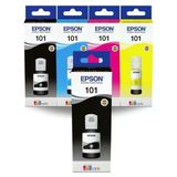 Epson Mürekkep Orj. T101 4 Lü Set + 1 Siyah Renk Hediyeli