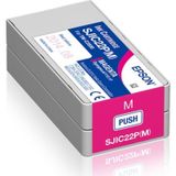 Epson S020603 SJIC22PM TM-C3500 Magenta Kırmızı Mürekkep Kartuş