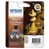 Epson T0511-C13T05114220 Siyah 2'li Kartuş