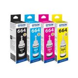 Epson T664 70 ML Ecotank L3050   Mürekkep Takımı T664 70 ML
