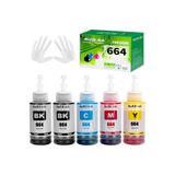 EPSON T664 MUADİL T664 L382,l386,l3050,l3060,l3070,l565 MUADİL Mürekkep Seti 5ADET
