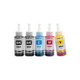 EPSON T664-t6641-t6644--l365 Uyumlu Muadil 4 Renk Kaliteli Mürekkep Kartuş Takımı 70ml 1 Siyah t6642-t6643