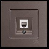 Eqona Metallıc Antrasıt Numerıs Telefon Prız( Cat3)( Acılı)( Mkz)